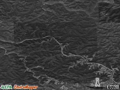 Zip code 41360 satellite photo by USGS