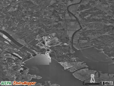 Zip code 42045 satellite photo by USGS