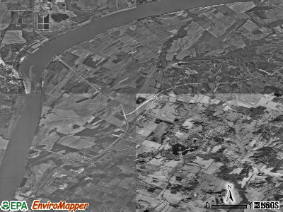 Zip code 42355 satellite photo by USGS