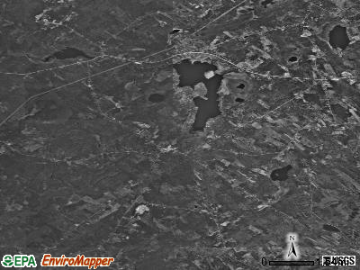 Zip code 04973 satellite photo by USGS