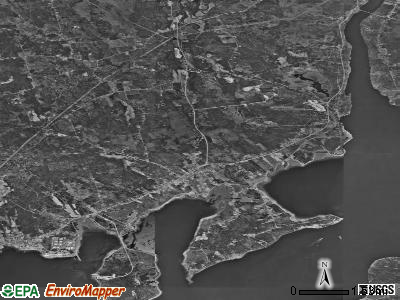 Zip code 04981 satellite photo by USGS