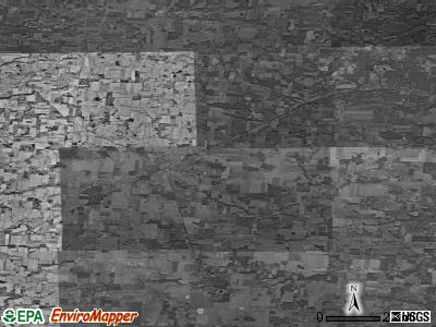 Zip code 43011 satellite photo by USGS