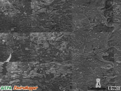 Zip code 43014 satellite photo by USGS
