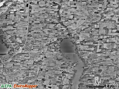 Zip code 43021 satellite photo by USGS