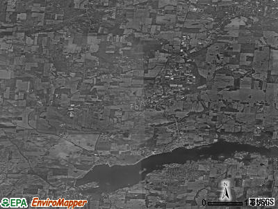 Zip code 43025 satellite photo by USGS