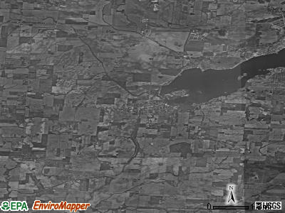 Zip code 43046 satellite photo by USGS