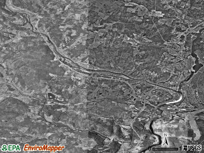 Zip code 05001 satellite photo by USGS