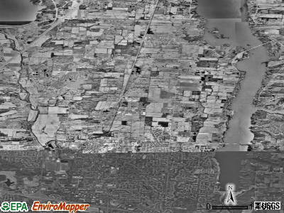 Zip code 43082 satellite photo by USGS