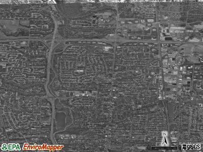 Zip code 43085 satellite photo by USGS