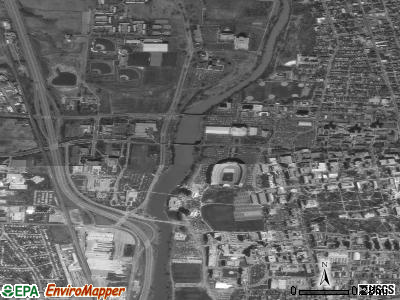 Zip code 43210 satellite photo by USGS