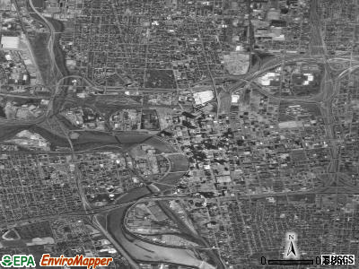 Zip code 43215 satellite photo by USGS