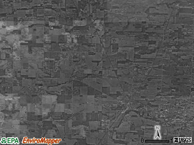 Zip code 43320 satellite photo by USGS