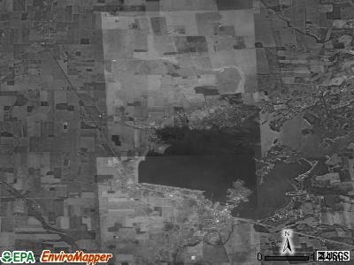 Zip code 43331 satellite photo by USGS