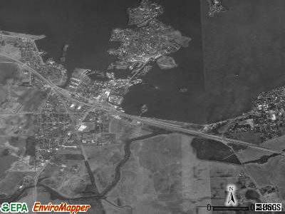 Zip code 43348 satellite photo by USGS