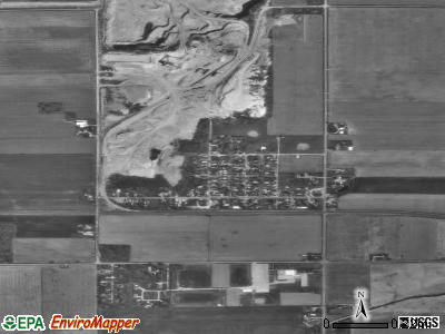 Zip code 43408 satellite photo by USGS