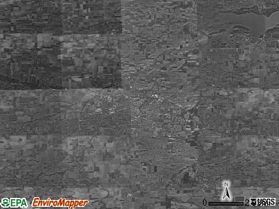 Zip code 43420 satellite photo by USGS