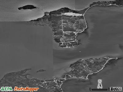 Zip code 43456 satellite photo by USGS