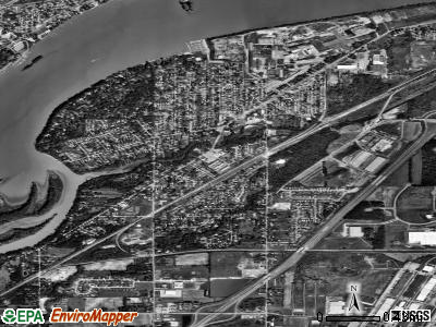 Zip code 43460 satellite photo by USGS