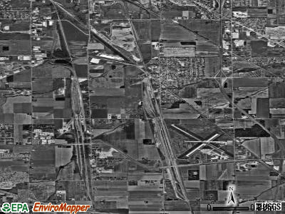 Zip code 43465 satellite photo by USGS