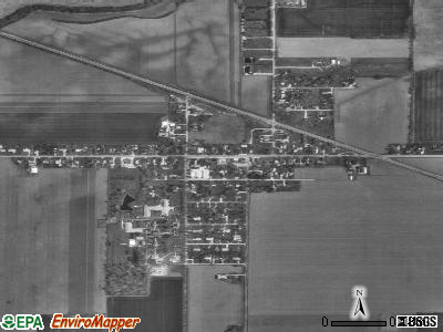 Zip code 43468 satellite photo by USGS