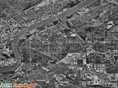 Zip code 43605 satellite photo by USGS