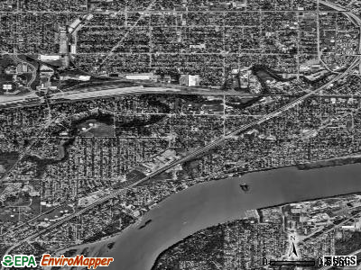Zip code 43609 satellite photo by USGS