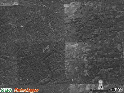 Zip code 43720 satellite photo by USGS