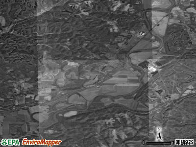 Zip code 43811 satellite photo by USGS