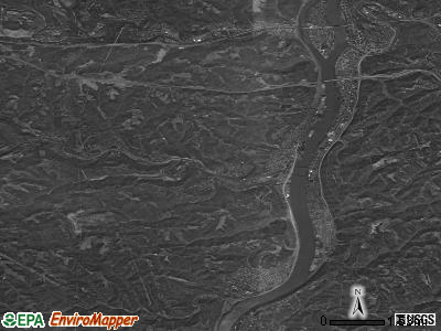 Zip code 43906 satellite photo by USGS