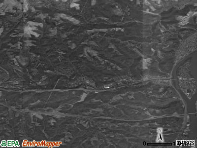 Zip code 43912 satellite photo by USGS