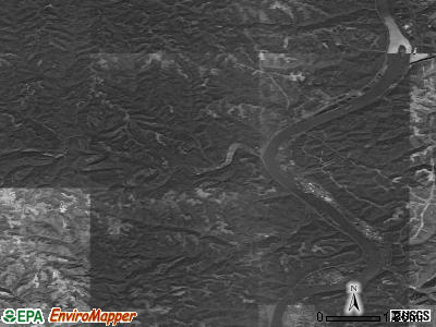 Zip code 43915 satellite photo by USGS