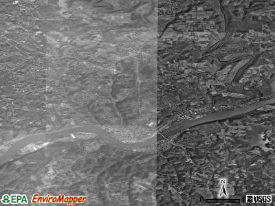 Zip code 43920 satellite photo by USGS