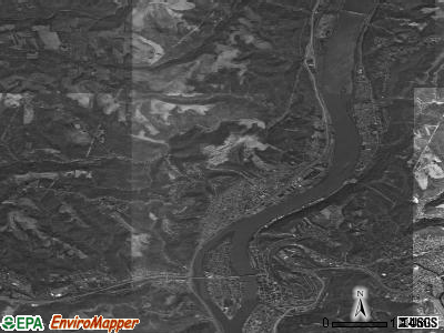 Zip code 43935 satellite photo by USGS