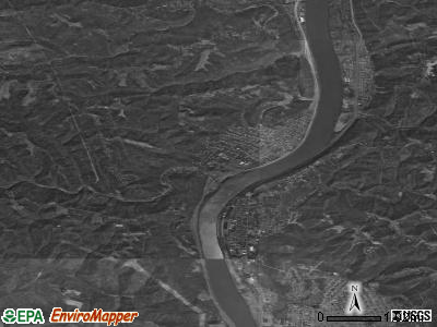 Zip code 43947 satellite photo by USGS