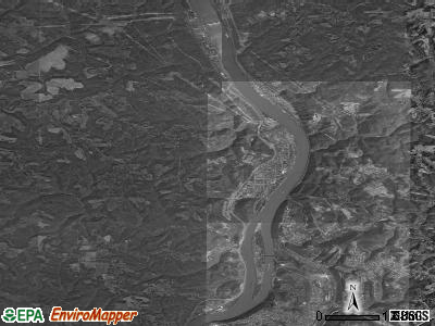 Zip code 43964 satellite photo by USGS