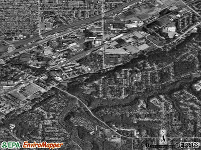 Zip code 44117 satellite photo by USGS