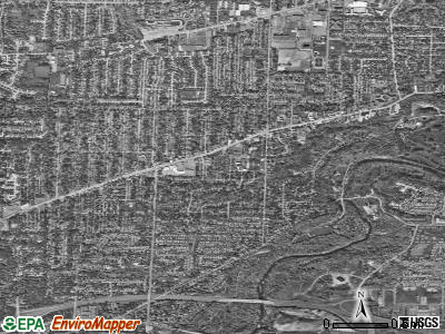 Zip code 44126 satellite photo by USGS