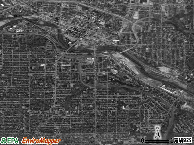 Zip code 44502 satellite photo by USGS