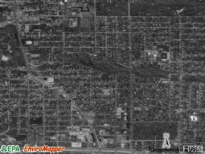 Zip code 44504 satellite photo by USGS