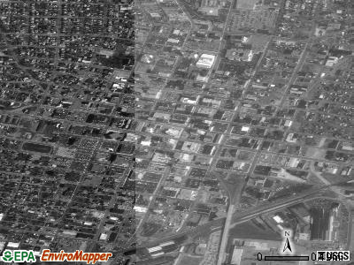 Zip code 44702 satellite photo by USGS