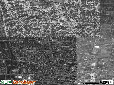 Zip code 44703 satellite photo by USGS
