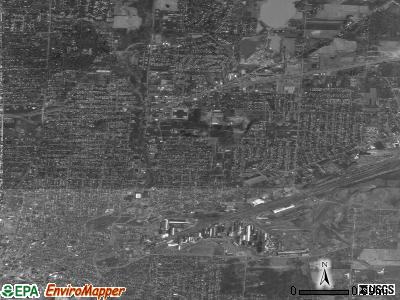 Zip code 44705 satellite photo by USGS