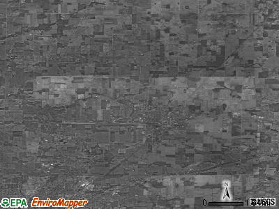 Zip code 44827 satellite photo by USGS