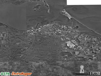Zip code 44870 satellite photo by USGS