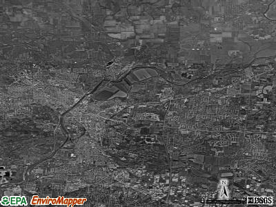 Zip code 45011 satellite photo by USGS