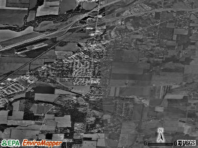 Zip code 45323 satellite photo by USGS