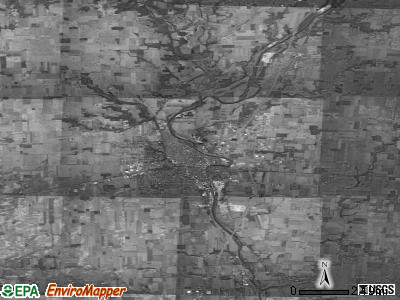 Zip code 45356 satellite photo by USGS