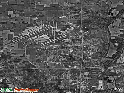 Zip code 45377 satellite photo by USGS