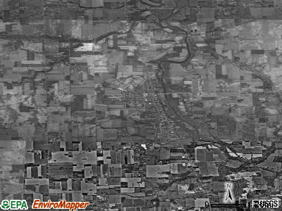 Zip code 45383 satellite photo by USGS