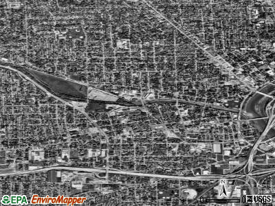 Zip code 45407 satellite photo by USGS